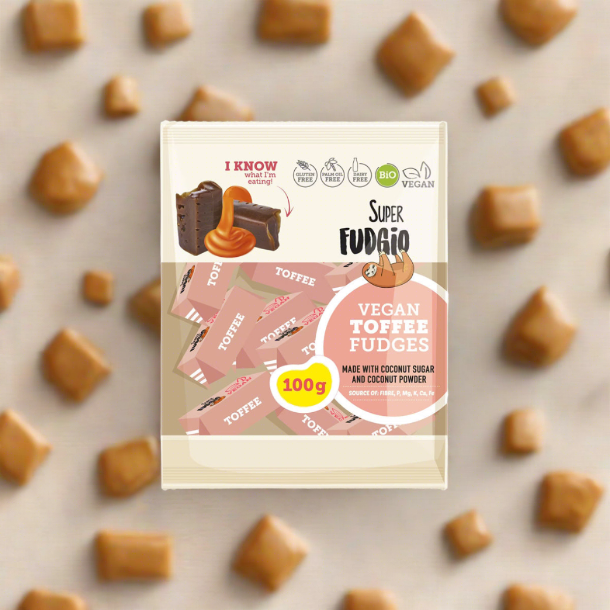 Toffee karamella vegán - bio - 100g