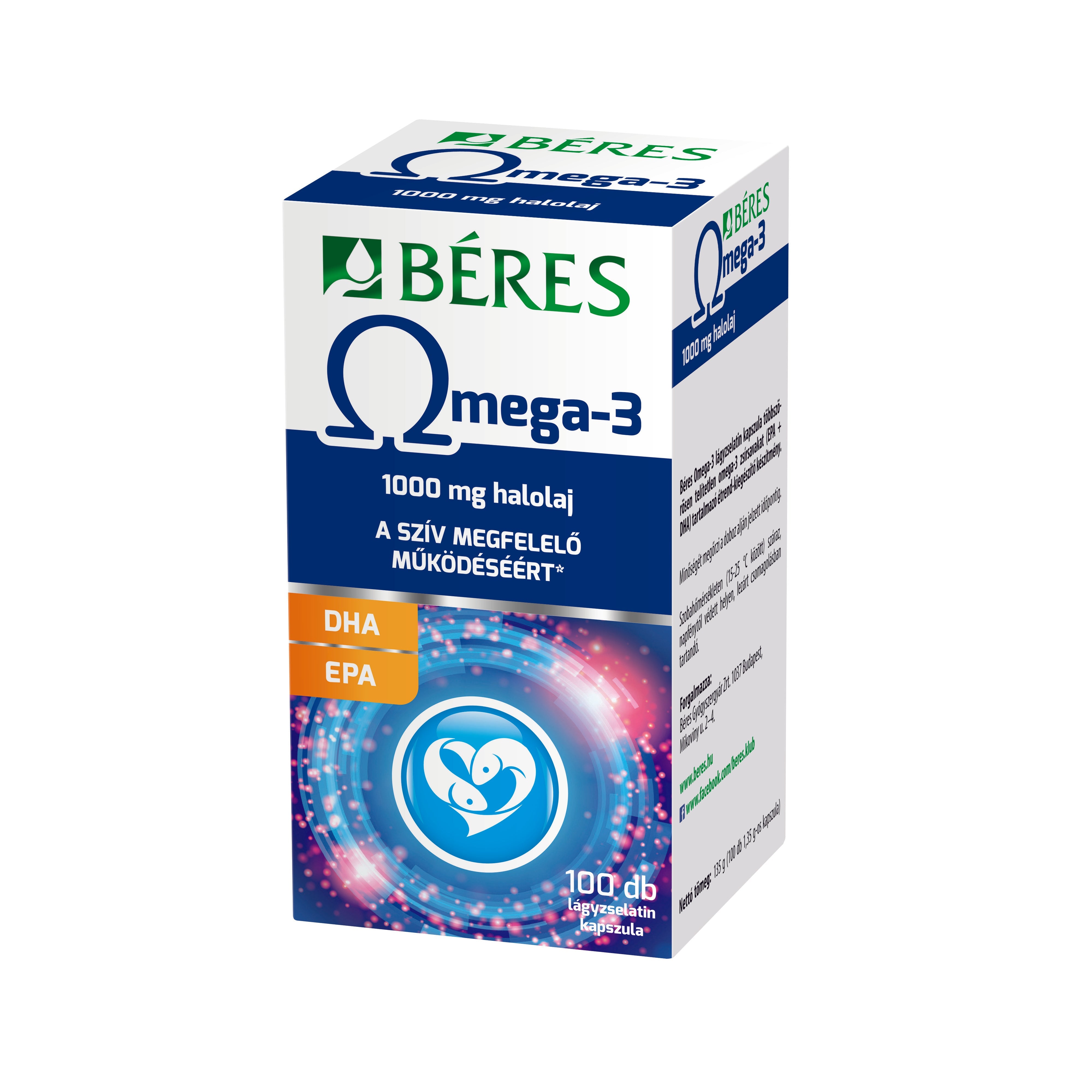 Béres Omega-3 lágyzselatin kapszula - 100 db