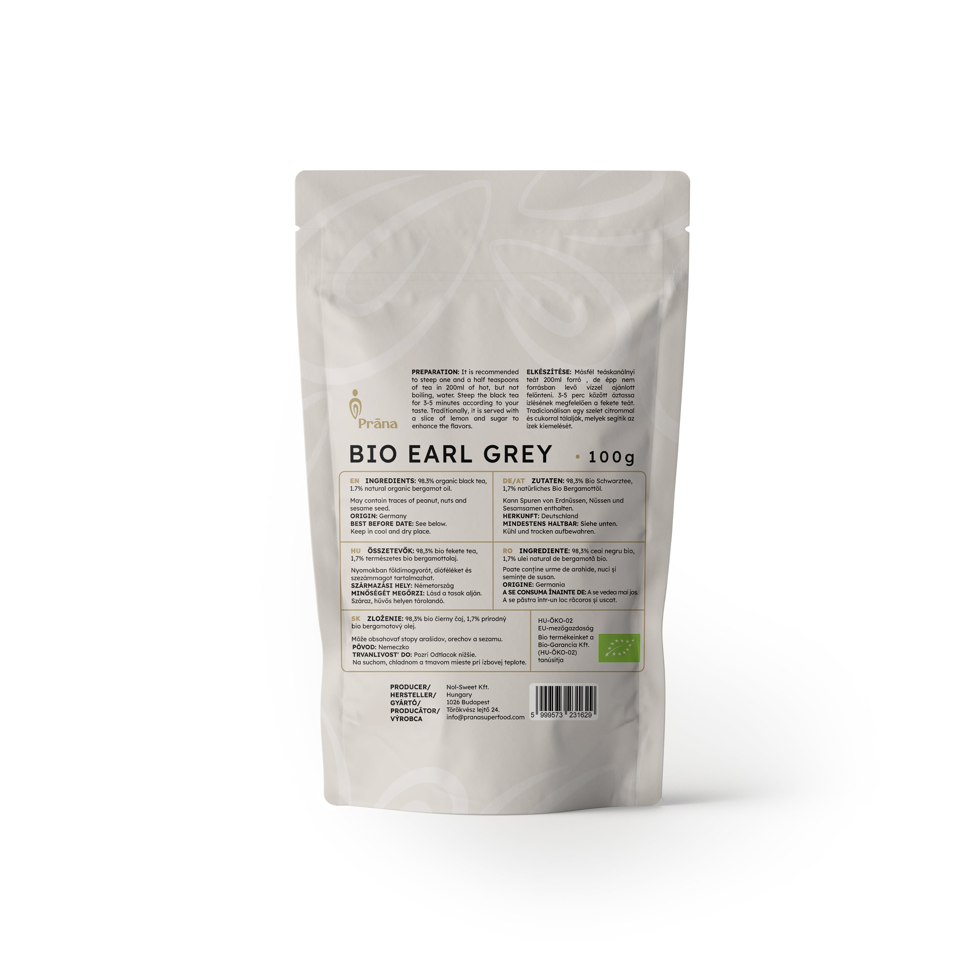 Earl Grey Fekete tea - bio - 100g