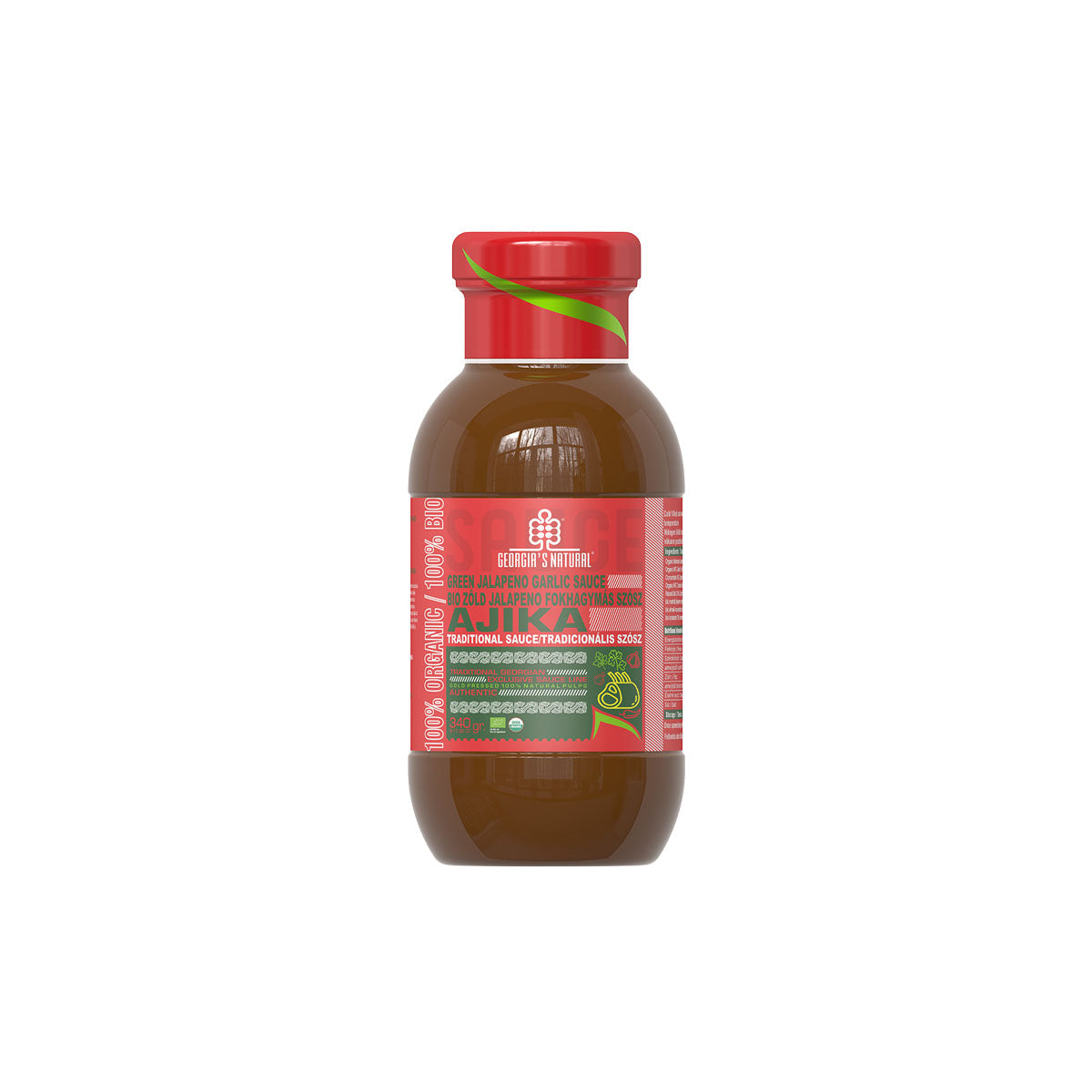 GN Bio Zöld Jalapeno Fokhagyma Szósz - 340g