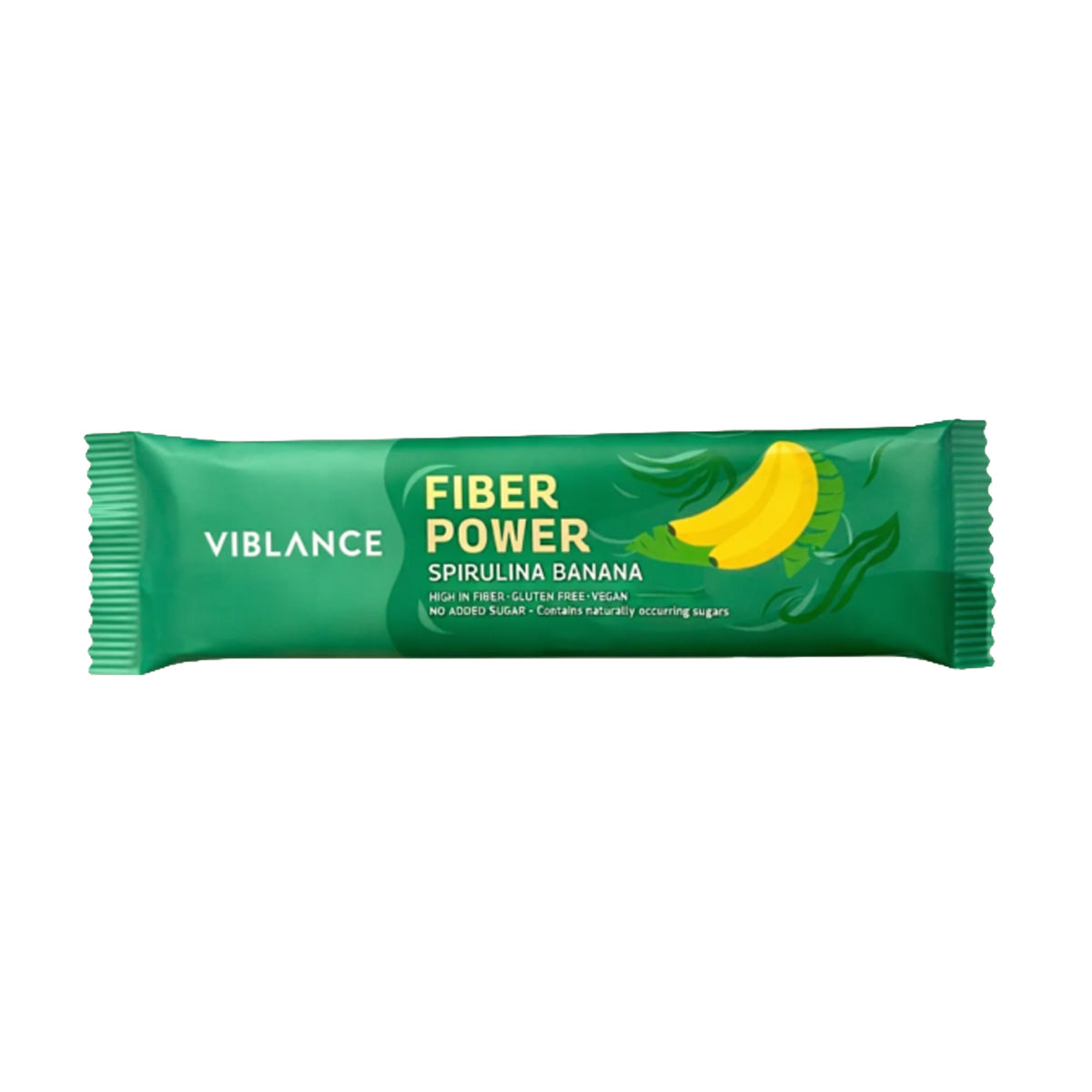 Fiber power bar banán & spirulina - 40 g