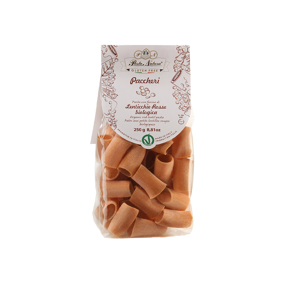 Lencse-rizs-teszta-Paccheri-bio-250g