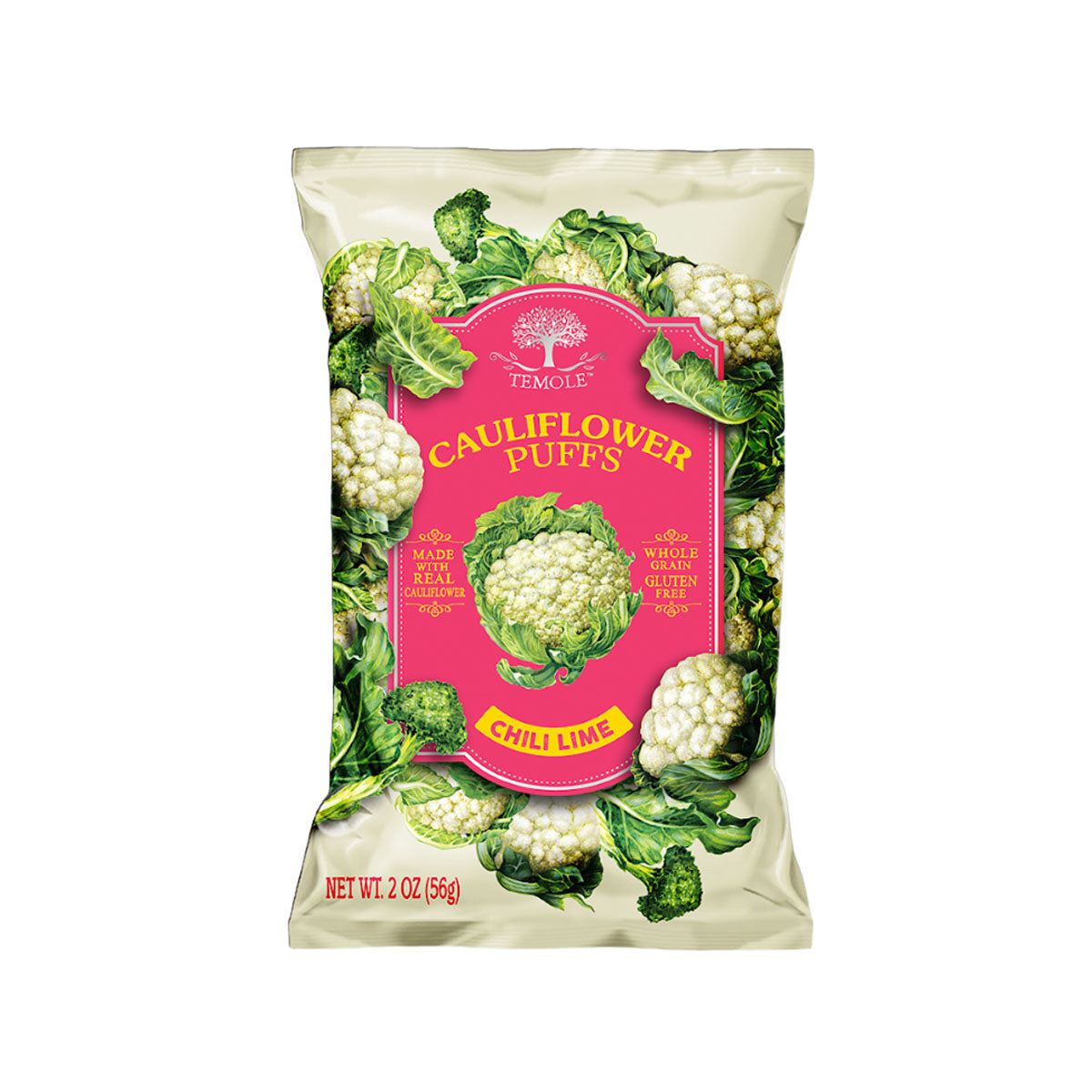 Temole Karfiolos puffancs – chili és lime ízű - 56g