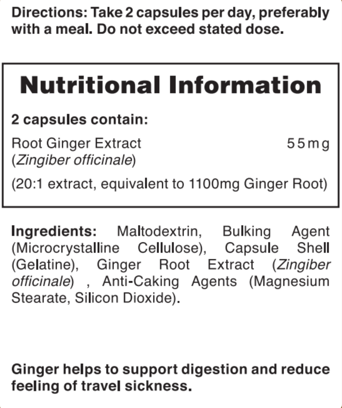 Gyömbér kivonat 1100mg - 120db